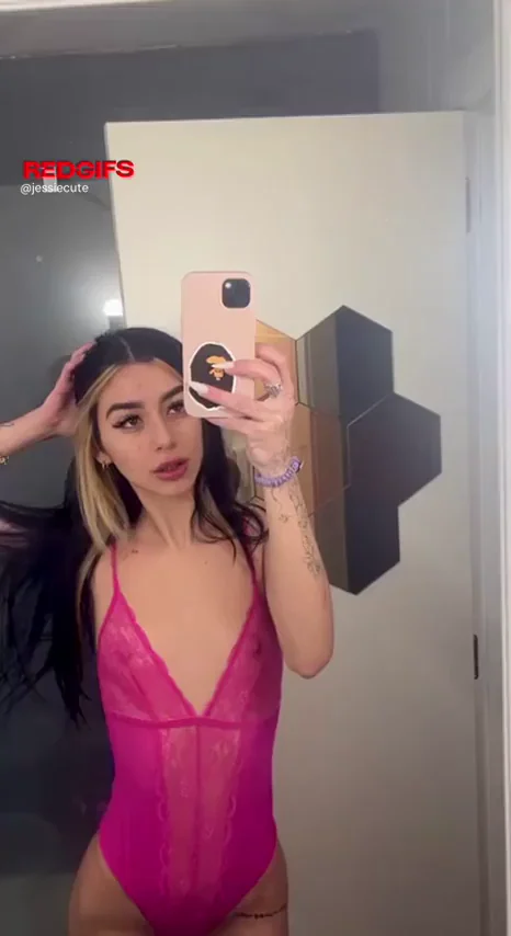 Legal Latina Teen Slut Teasing in Pink Lingerie
