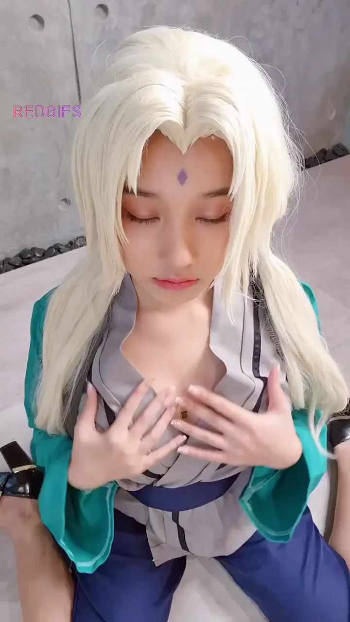 🍒 Tsunade Cosplay Tease by KAWAllIRIS - Massive Tits Reveal! 🔥
