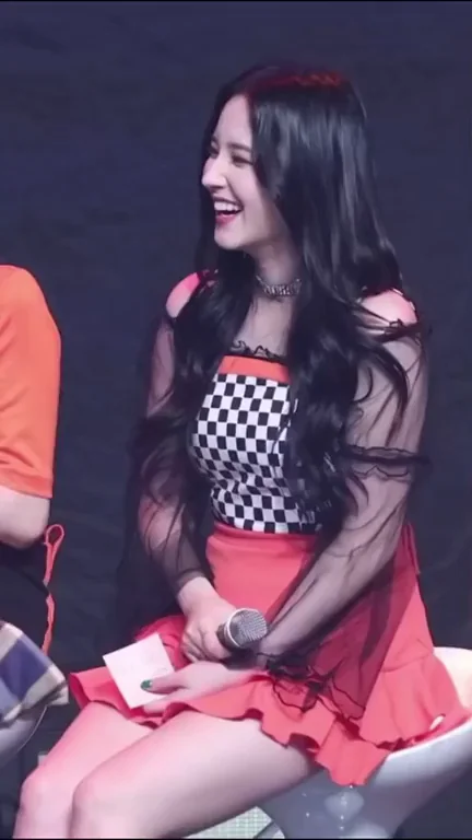 Nancy McDonie Thicc Thighs Tease in Checkered Mini Skirt