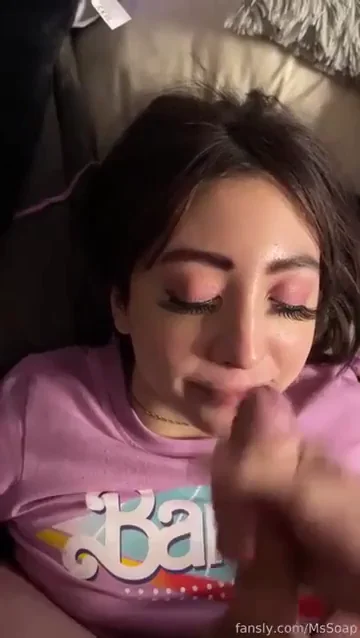 Heather Evans' Thick Facial Cum Blast on Barbie Slut Face
