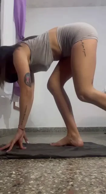 Stretching helps keep my booty flexible