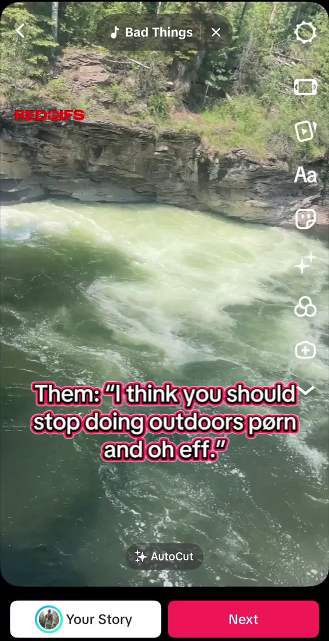 TikTok Can't Handle My Slutty Outdoor Pussy Tease 😈🌿