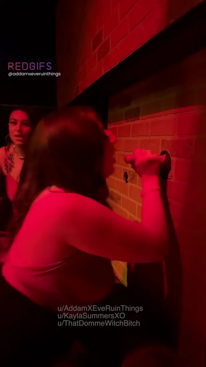 Glory Hole Slut Sucks Hubby's Throbbing Cock While Shy Cuckquean Watches Blushing