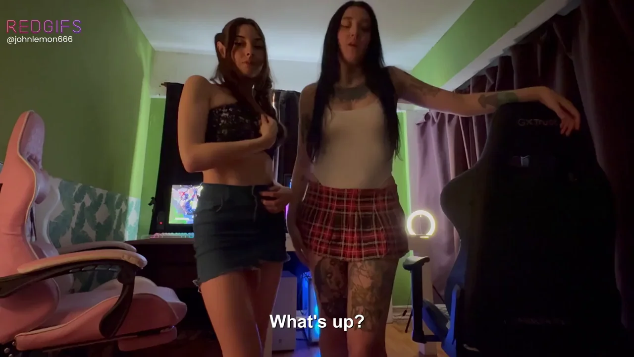 This ladies are too engrossed in the new season of Fortnite.