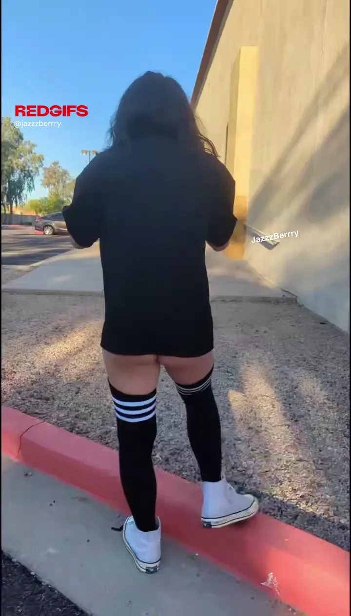 stripping naked in the parking lot