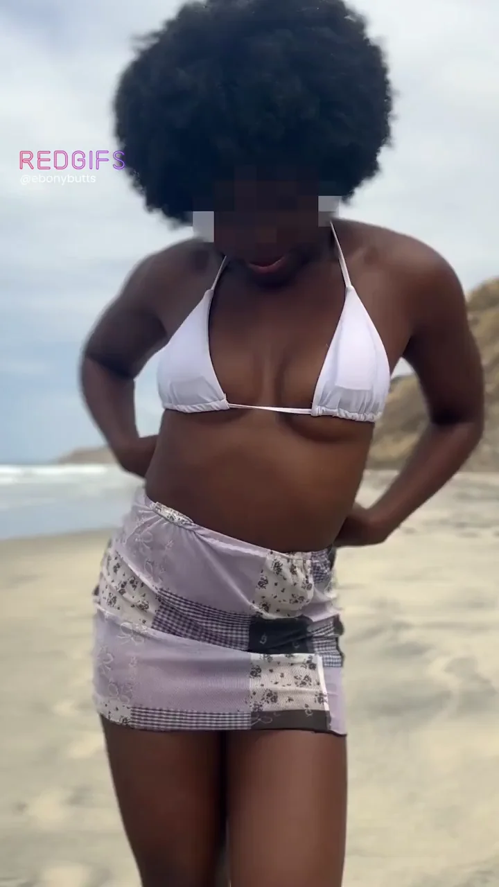 showing it all at the beach