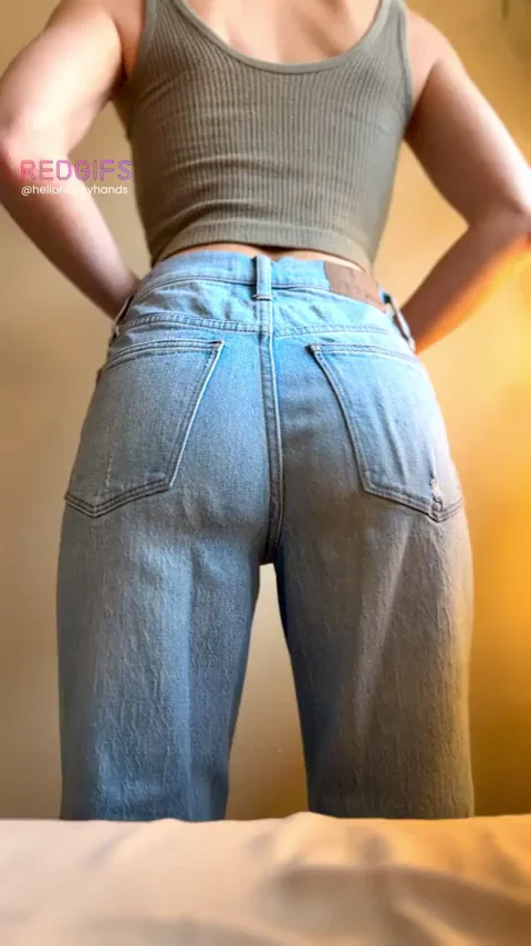 Just a thin piece of denim stands between you and my adorable little ass