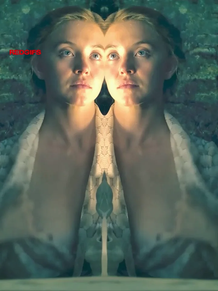 Sydney Sweeney's Double-Drip Eden: Massive Tits Glow in Trippy Mirror Fuck Fantasy