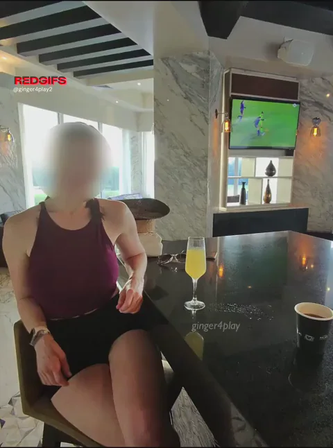 Buzzed MILF Flaunts Massive Titties at the Bar Before Tee Time Tease