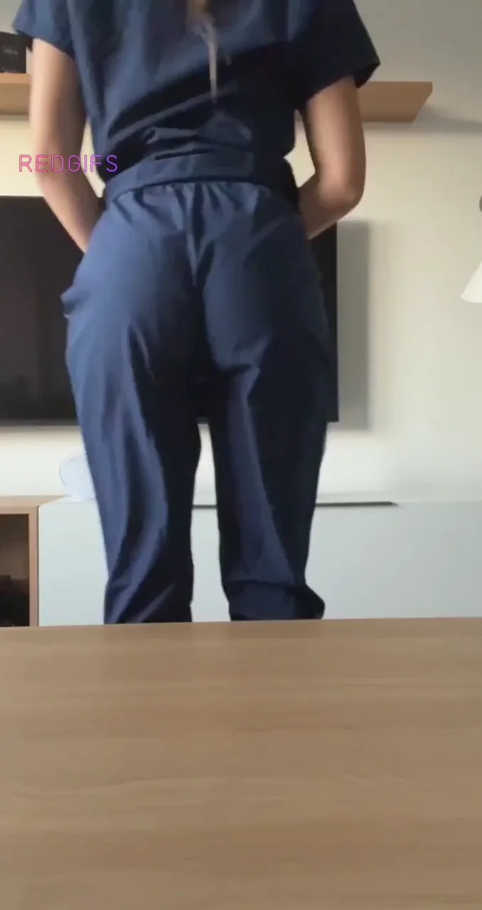 Do you get excited watching my nurse tiddies or should i get completely naked