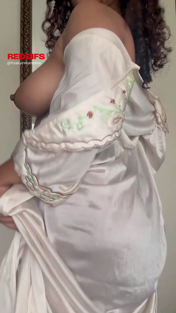 Your desi fantasy wrapped in satin…with just a little peek [f]