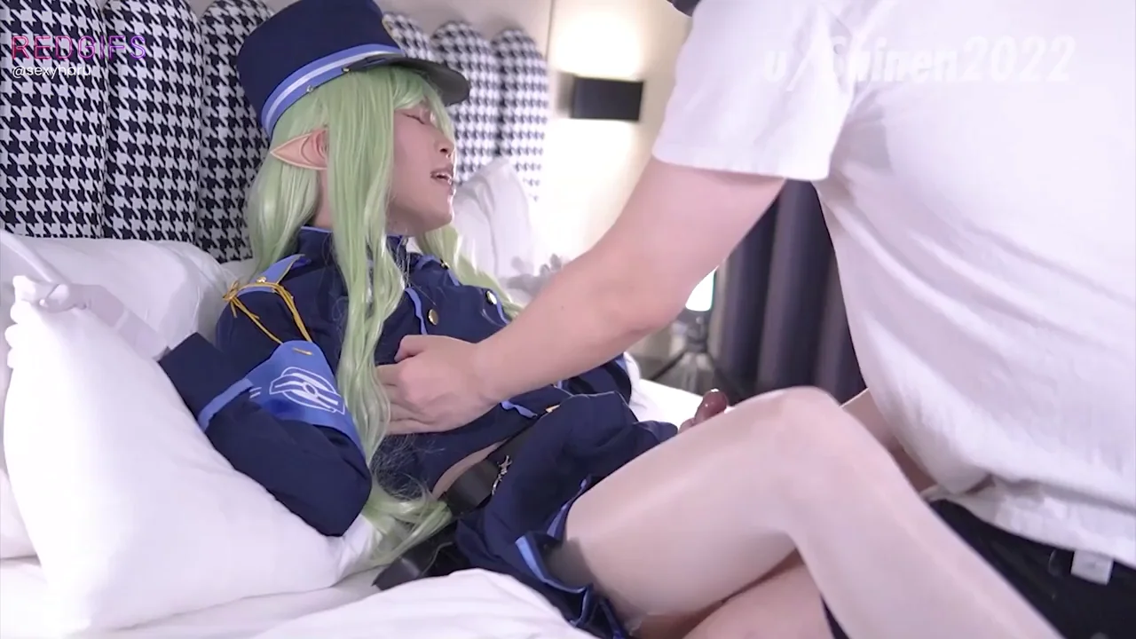 Shupogaki Cosplay Femboy Sucks Cock Like a Slutty Blue Archive Whore