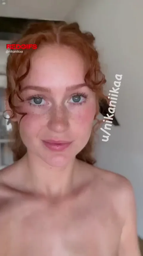Too Hot for Clothes: Redhead Slut Strips Bare 😈🔥