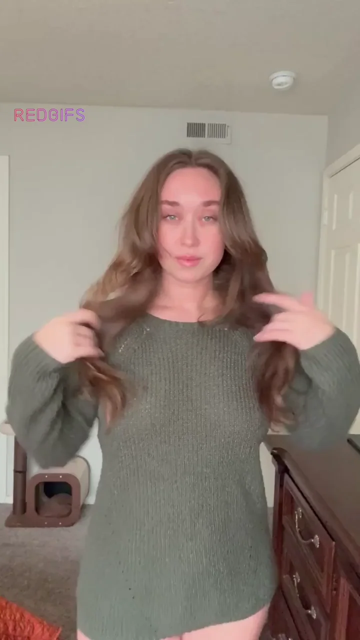 The sweater comes off as long as you’ll keep me warm