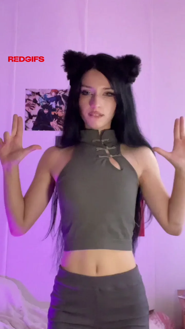 E-Girl Cat Waifu Craves 360 Dick Spin in Slutty Cosplay Tease