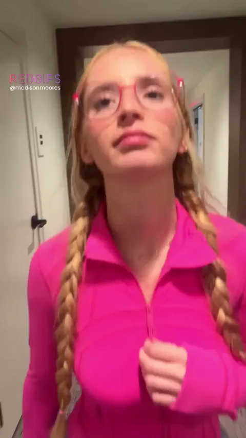 🍒 Homegrown Cherry Tits Bounce Wild in Pink Tracksuit 🔥