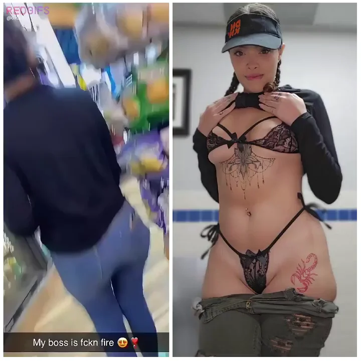 Dunkin Uniform Hides My Thick Latina Tattoos & Juicy PAWG Booty 🍩🔥