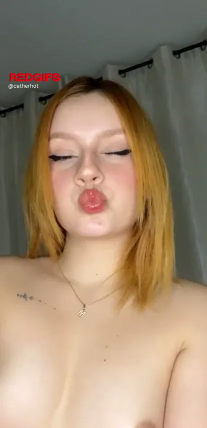 🔥 Redhead Teen's Adorable Tits Tease: Kiss 'Em Good! 😘🍒