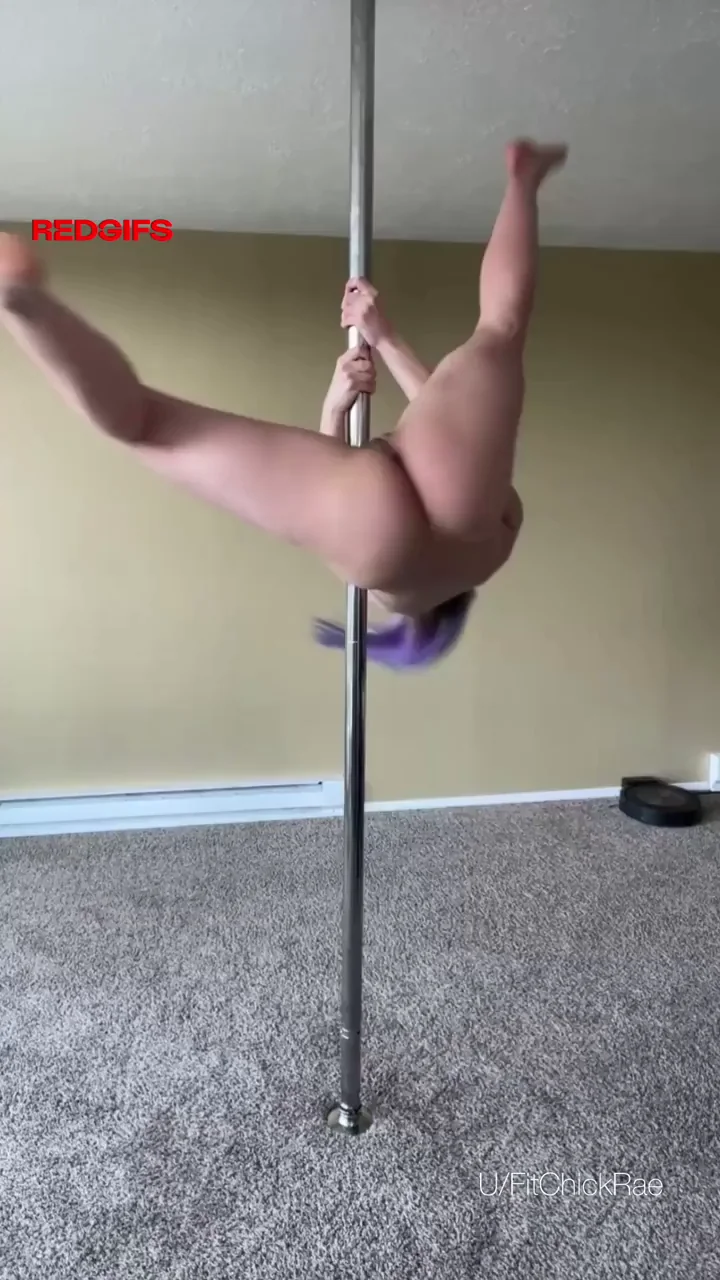 Lingerie Poof! 😈🔥 TikTok Babe's Nude Pole Tease 💦