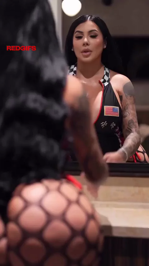 Trick or Treat Bimbo Opens Door with Massive Tits & Bubble Butt 😵‍💫🍭