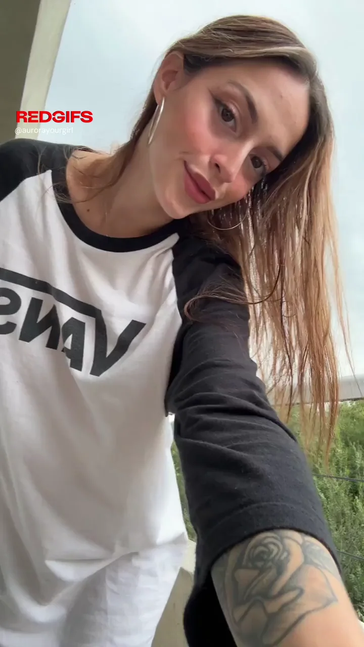 Not wearing panties while on the balcony