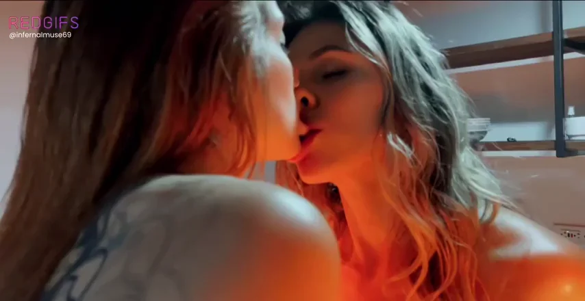 Touching my friend's lips warms me