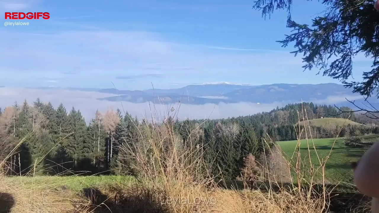 Outdoor Tease in Yoga Pants: Slow Peel to Wide Ass Spread