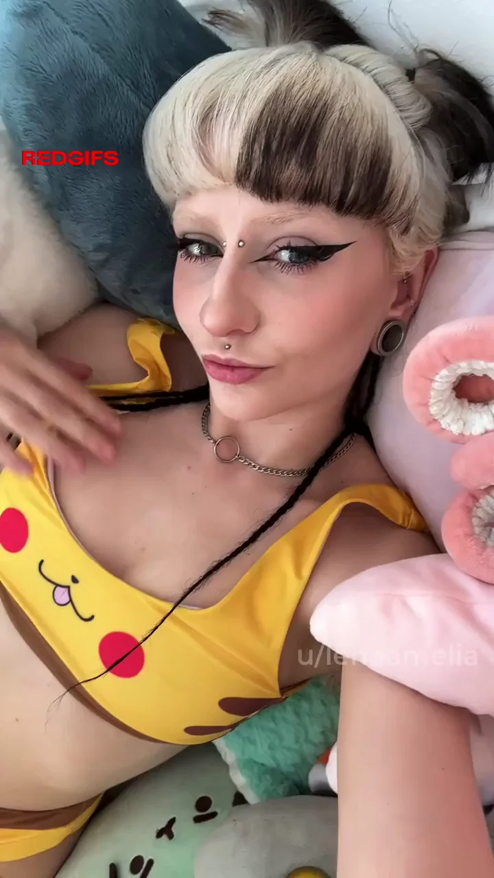 Play with My Pierced Perky Pikachu Tits!