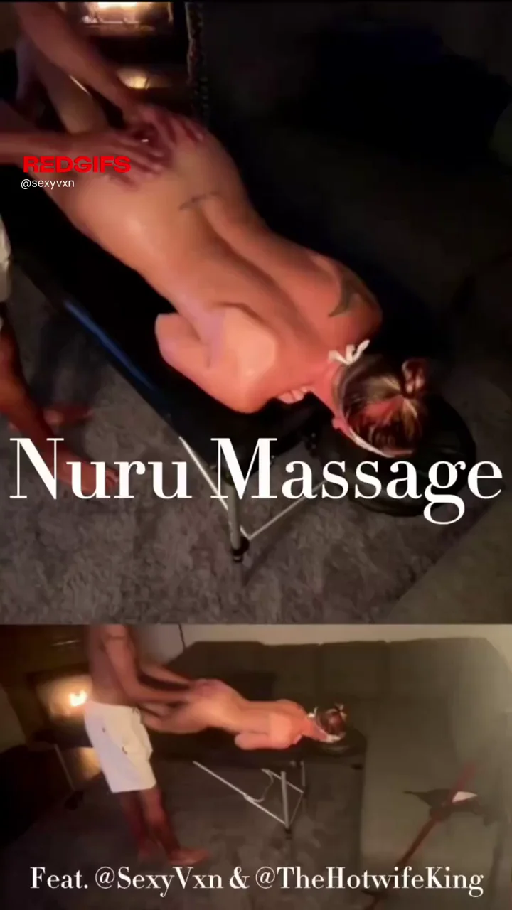 Hotwife's First Nuru Massage Happy Ending Livestreamed for Hubby and Fans
