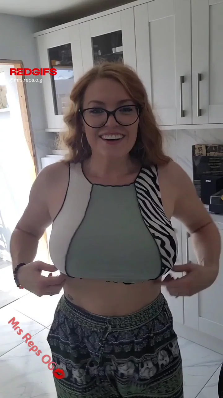 Stacked Smiley Redhead MILF's Epic Titty Drop Tease