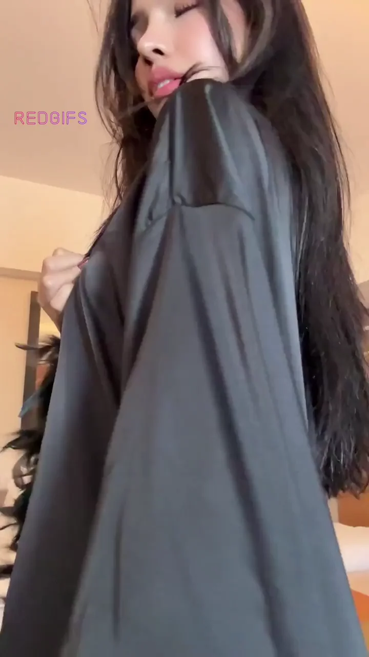 🔥 Asian TikTok Slut Teasing Ass in Sheer Robe - Peek or Pretend? 🍑