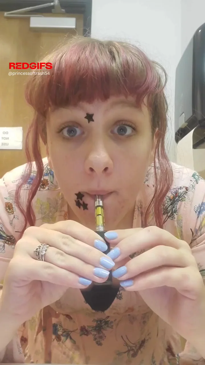 rumor has it she gets her bangs done like that on purpose.. yikes