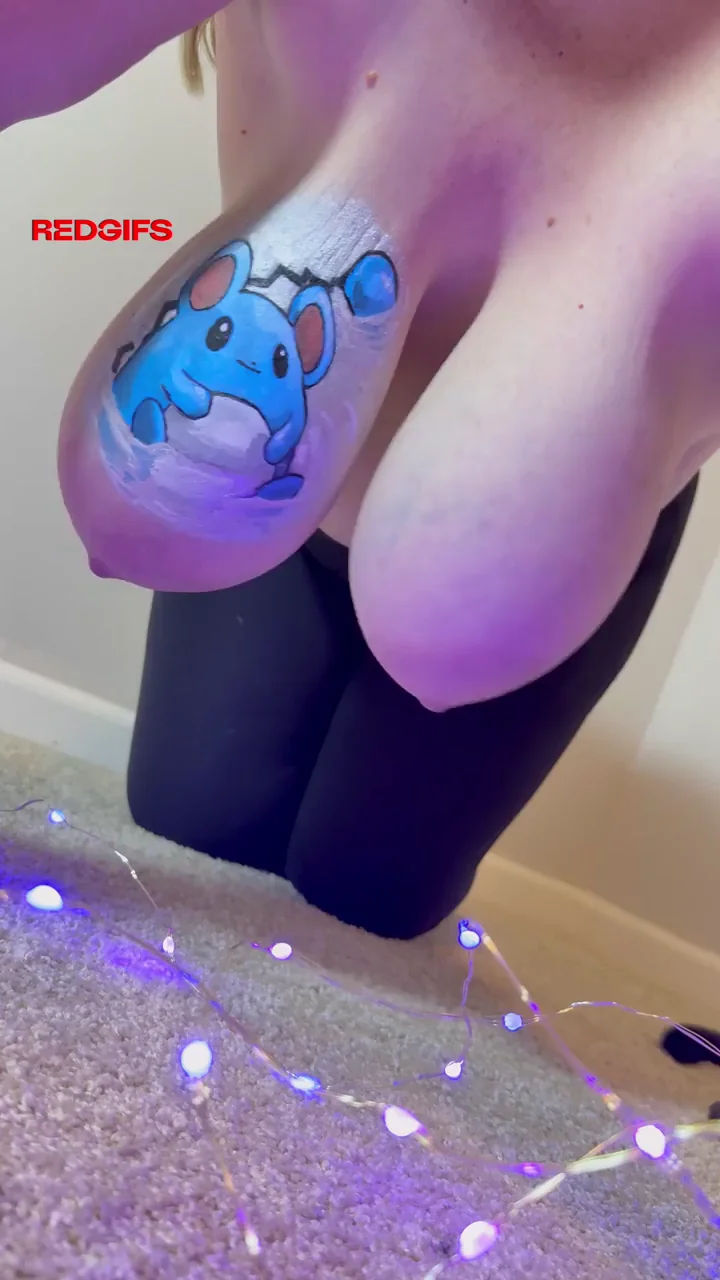 I wish I could post my boobie paintings on TikTok 🙈