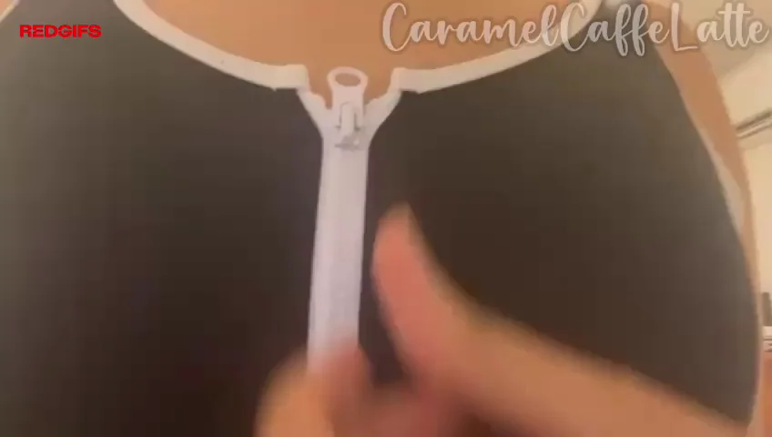 Fri-Yay Titty Bounce in Shiny Swimsuit Tease