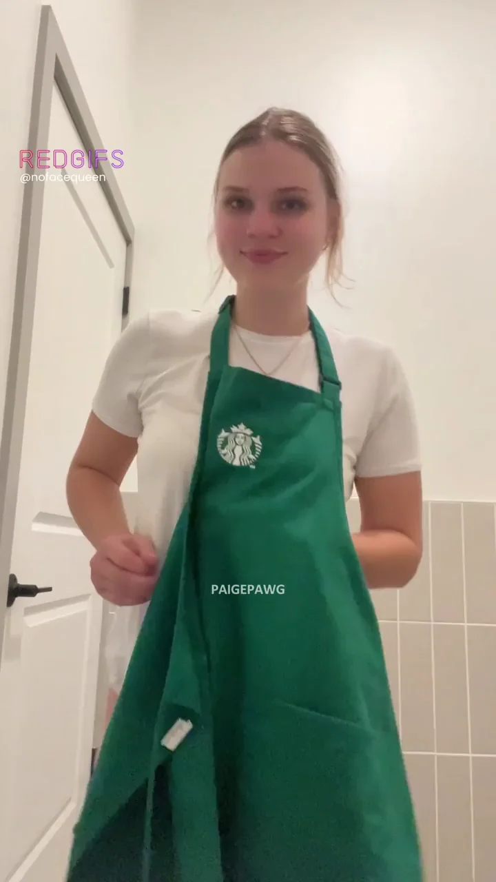 Starbucks Slut Menu Special: PAWG Barista Tease 😍☕🍑