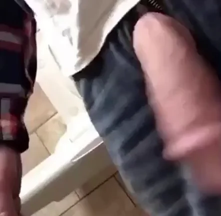 Big Fat Cock Soft to Rock-Hard Boner at the Store 😈🍆💦
