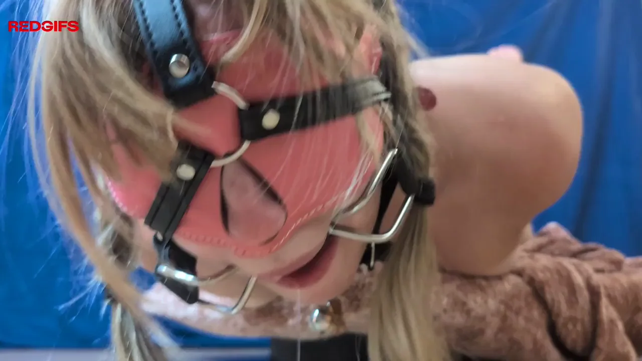 [F] helpless hogtied and drooling