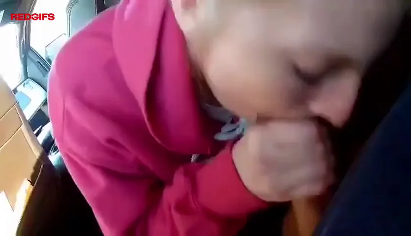 🔥 Redhead Slut Sucks Cock in Car 🚗💦