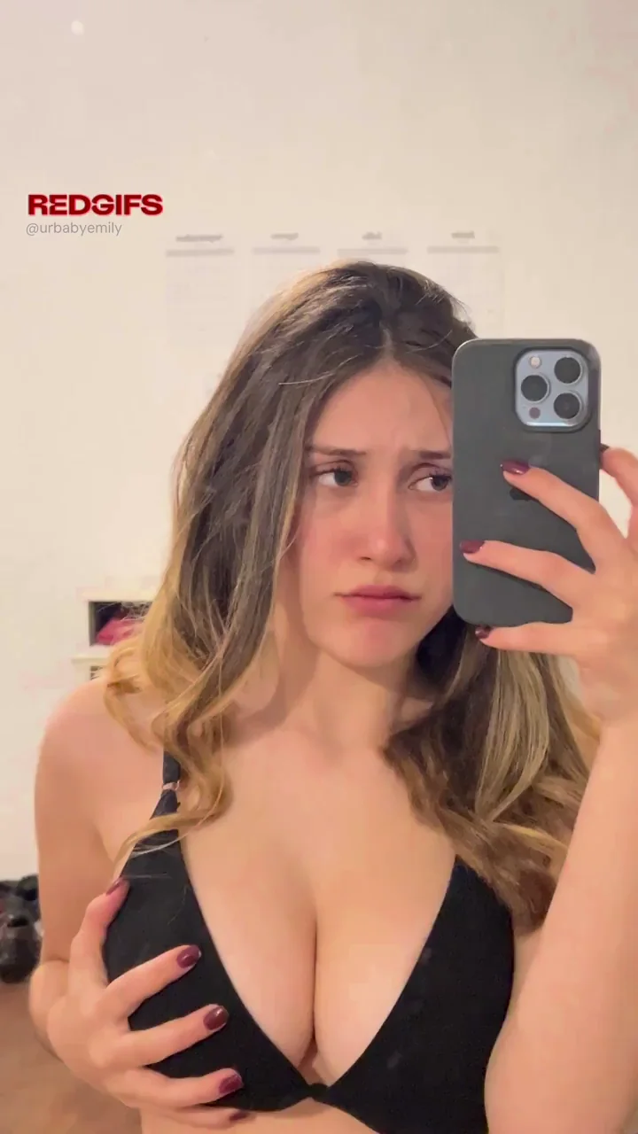 Barely Legal F18 Tease with Perky Tits in Black Lace