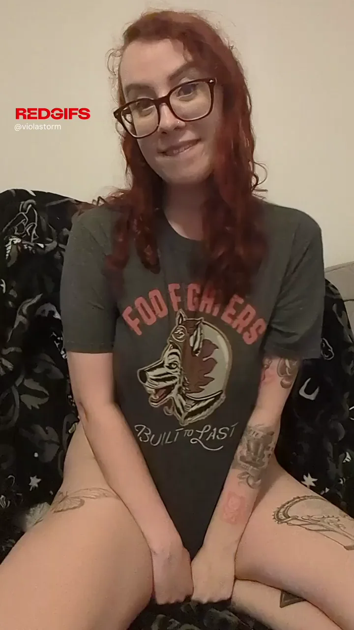 Pierced Redhead Goth Slut Teases Her Naughty Bits 😈🔥