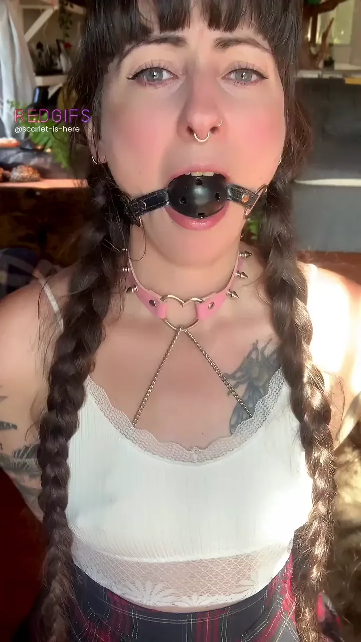 Clamped and gagged for being a brat [f]
