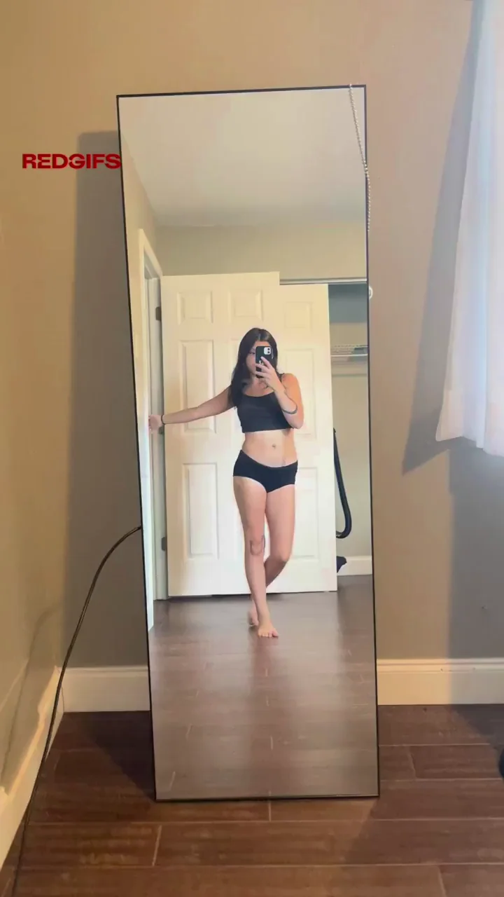 Fuckdoll Slut Moans and Teases in Mirror