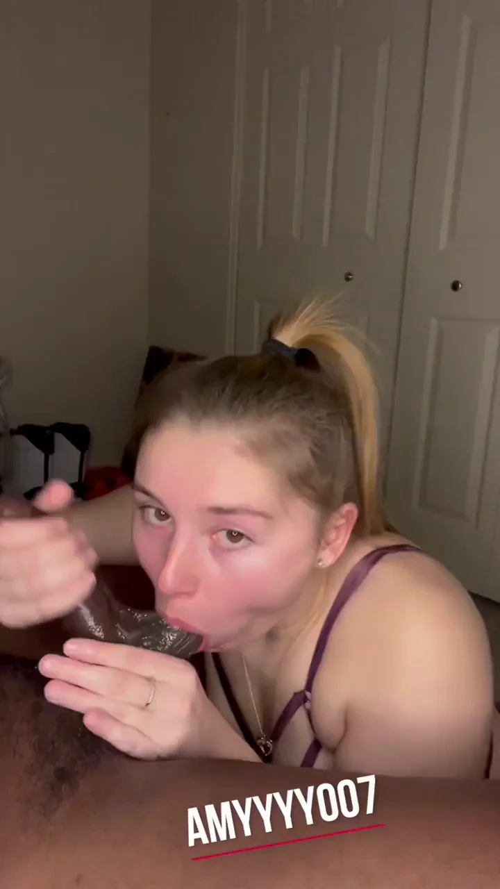 I love sucking him sloppy💦