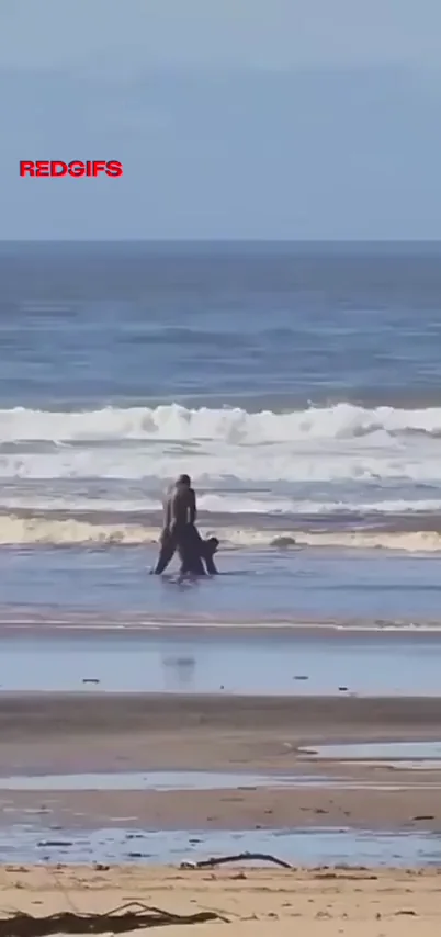 On the beach