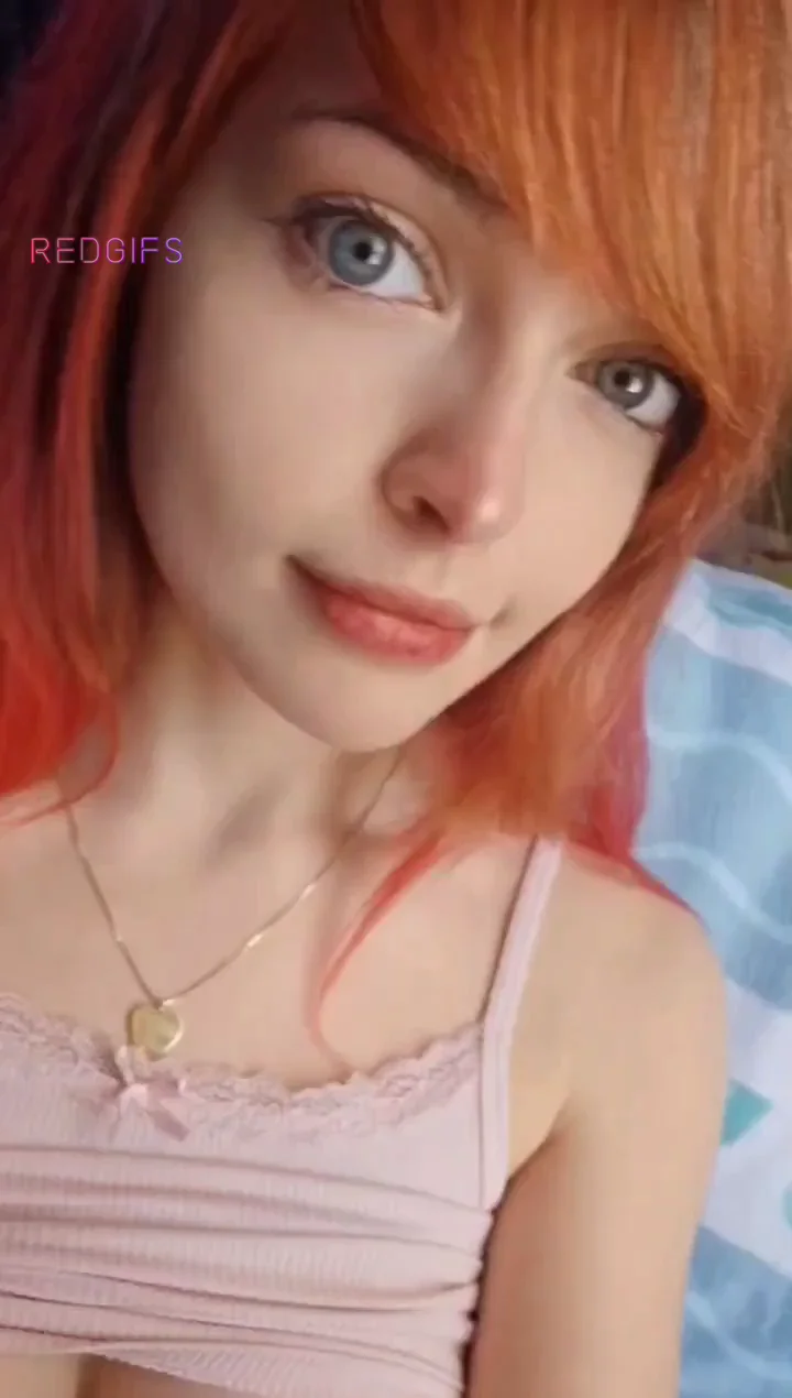Cute Redhead's Tits Out Cuddle Buddy Application