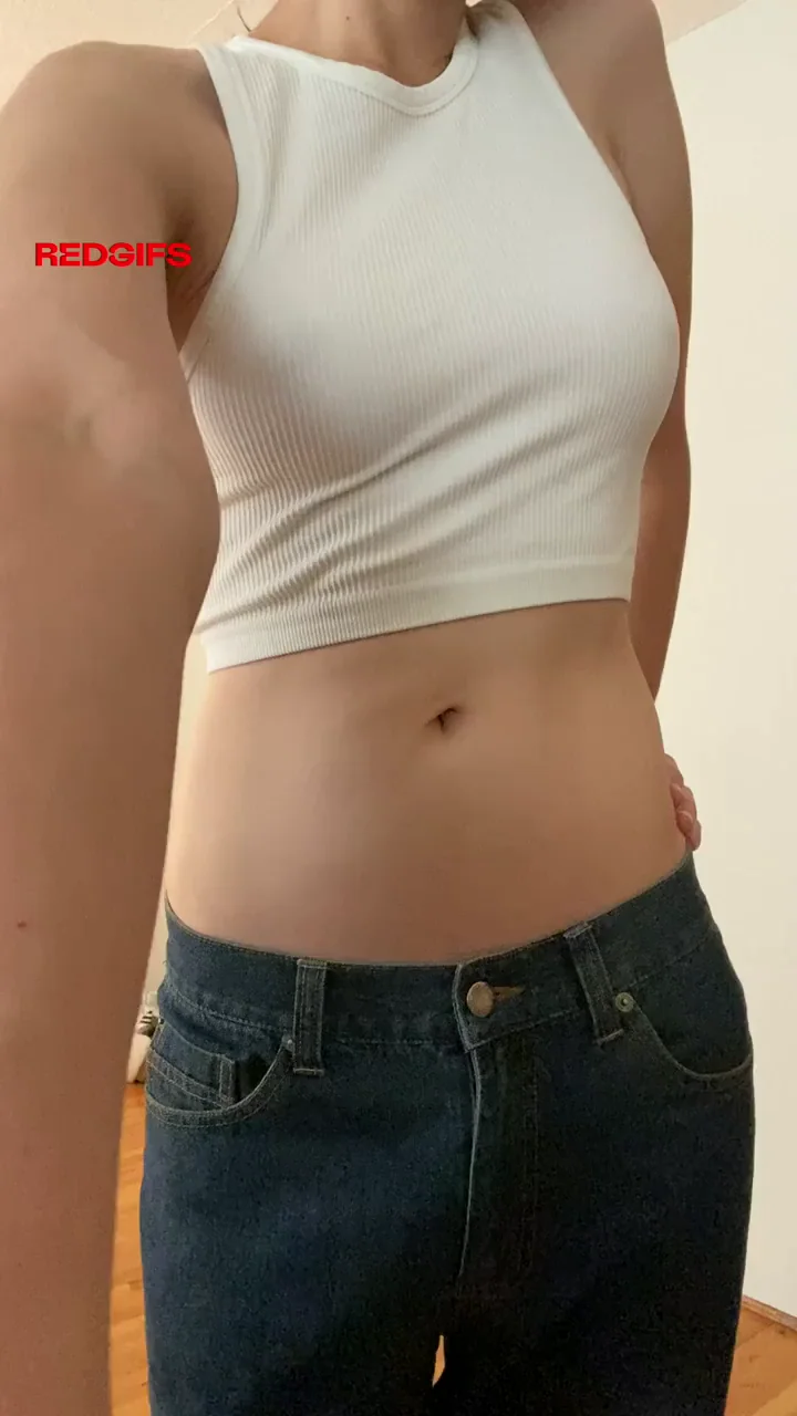 Trans Hottie Teases with Pickup Line and Big Tits Reveal