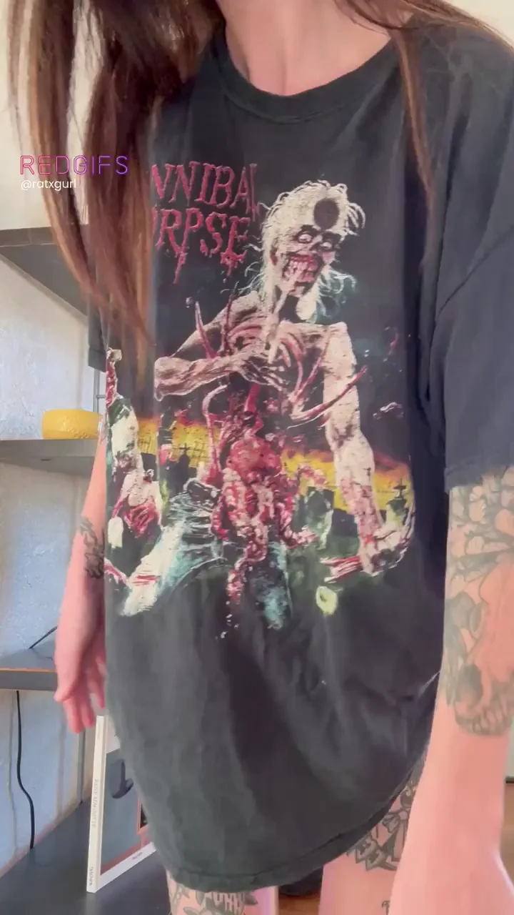 Cool if the Cannibal Corpse shirt stays on