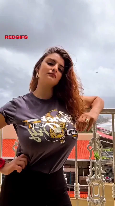 🔥 Stretching That T-Shirt Over Her Massive Jugs 💦