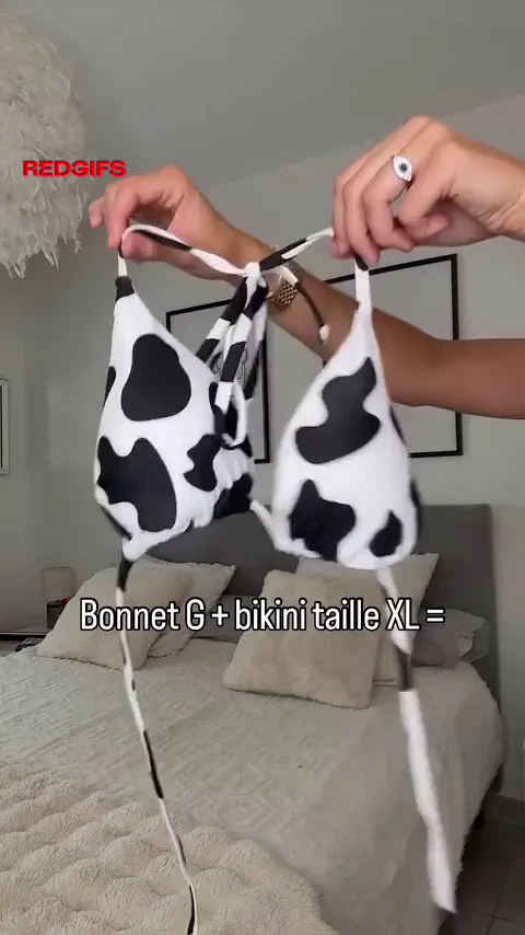 G Cup + XL bikini =