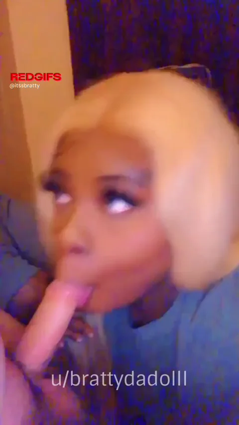 Black Slut's Epic Deepthroat Worship on White Cock - Cumslut Duty